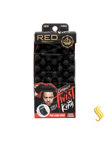 Red Kiss Premium Twist King Medium Curved Cepillo Goma